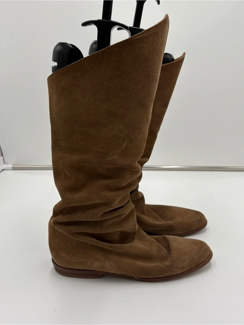 Vintage 70s Brown Suede Slouchy Tall Knee High Whimsigoth Hippie Women’s Size 8